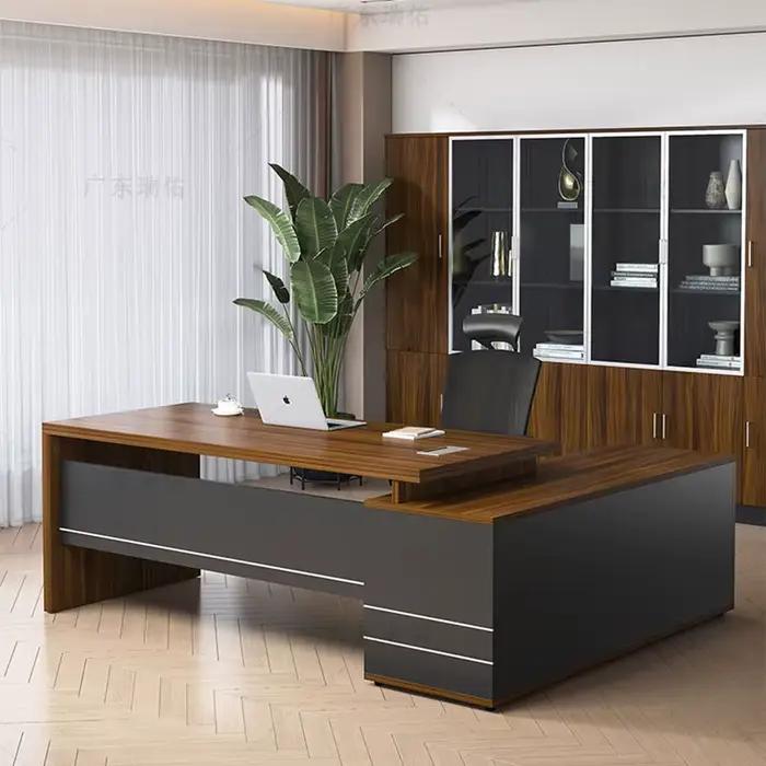 Bureau de travail en bois de luxe design moderne et minimaliste pour bureau personnel et professionnel occasions spéciales