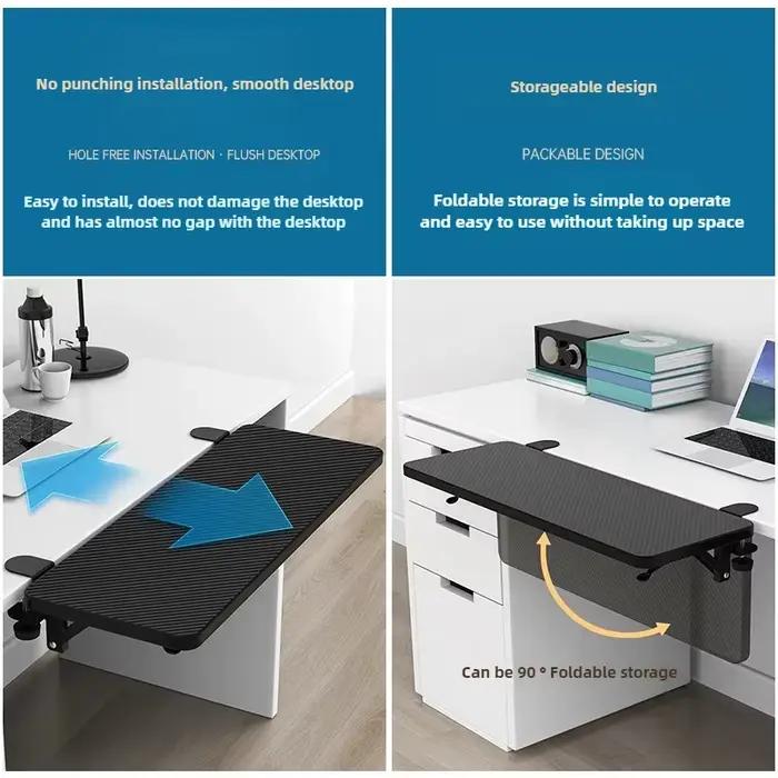 Panneau d'extension de bureau pliable et élargi