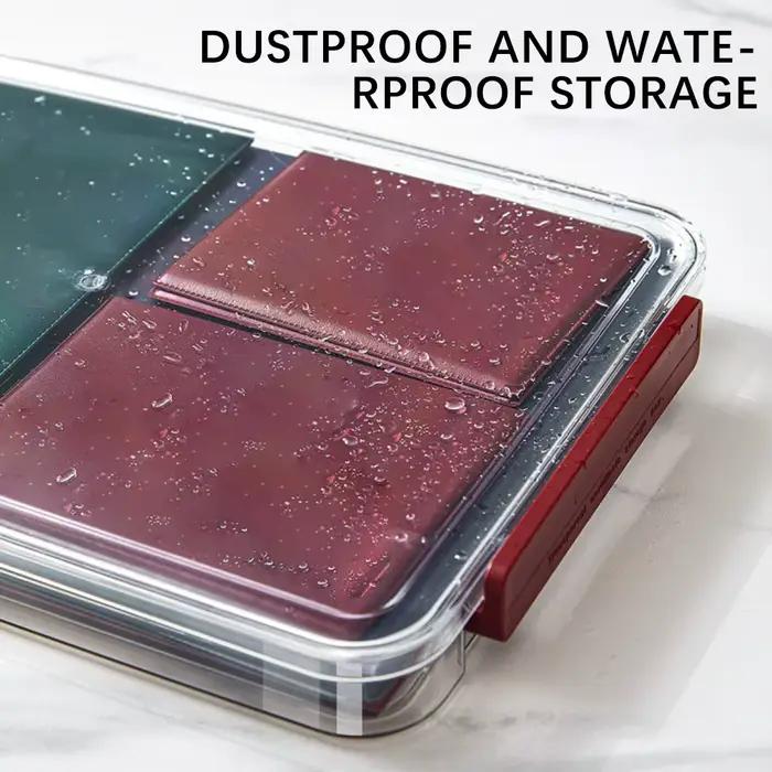 Boîte de rangement de documents anti-poussière