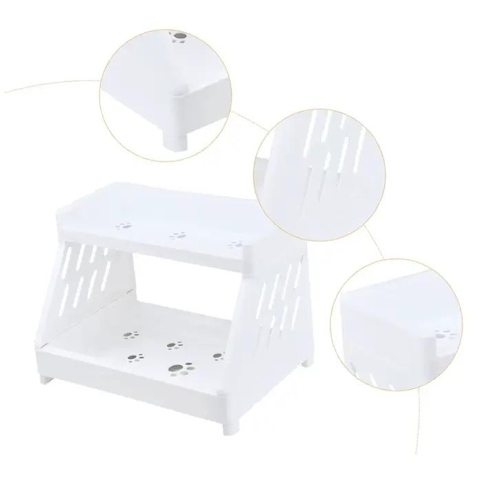Rack de rangement multicouche en plastique respectueux de l'environnement pour articles divers organisation bureau chambre à coucher occasionnels cadeaux femmes