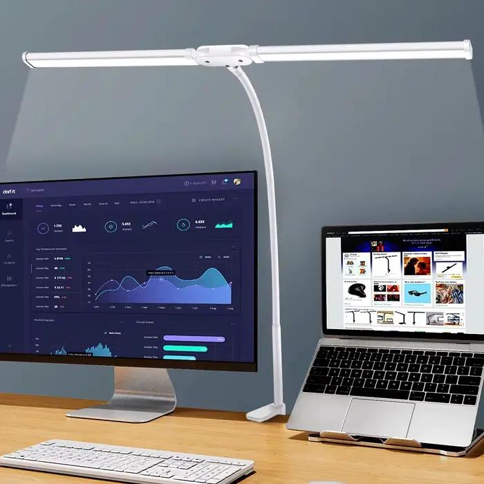 Lampe de bureau de lecture LED à Double/simple tête