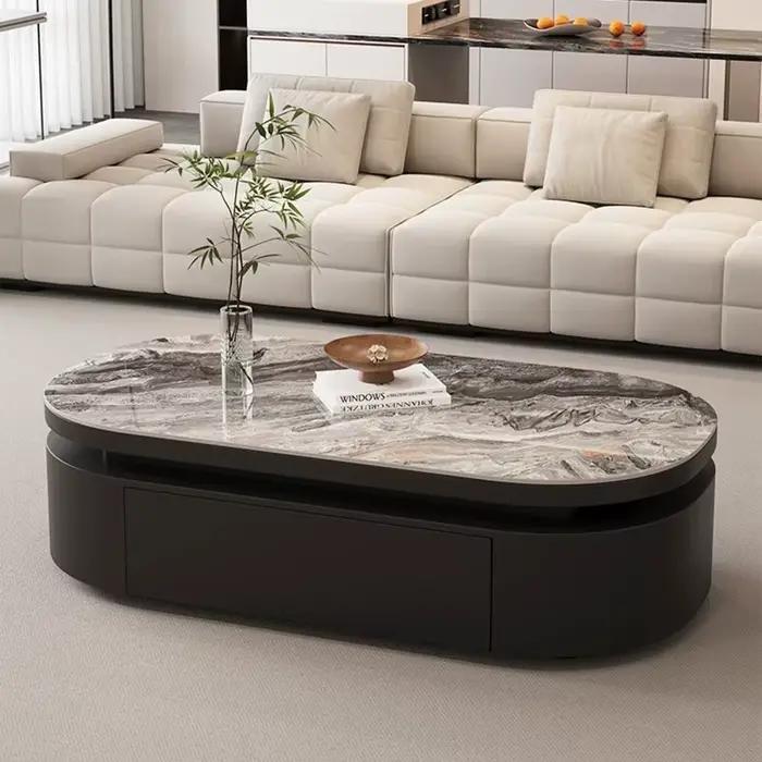 Table basse de luxe avec tiroirs