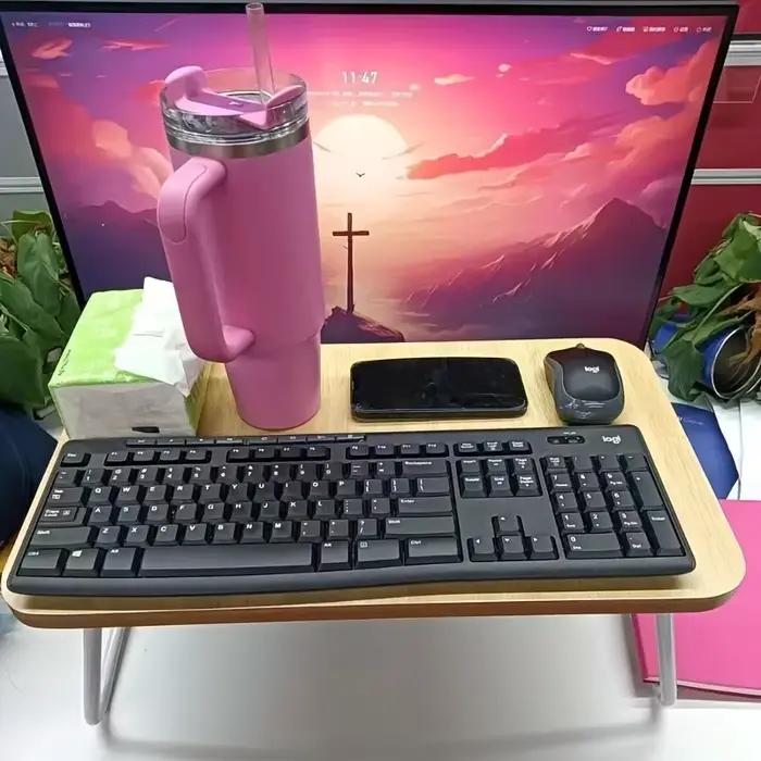 Bureau pliant multifonctionnel pour lit et canapé