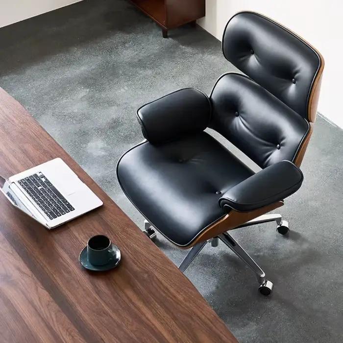 Chaise d'étude ergonomique pivotante en maille pour bureau