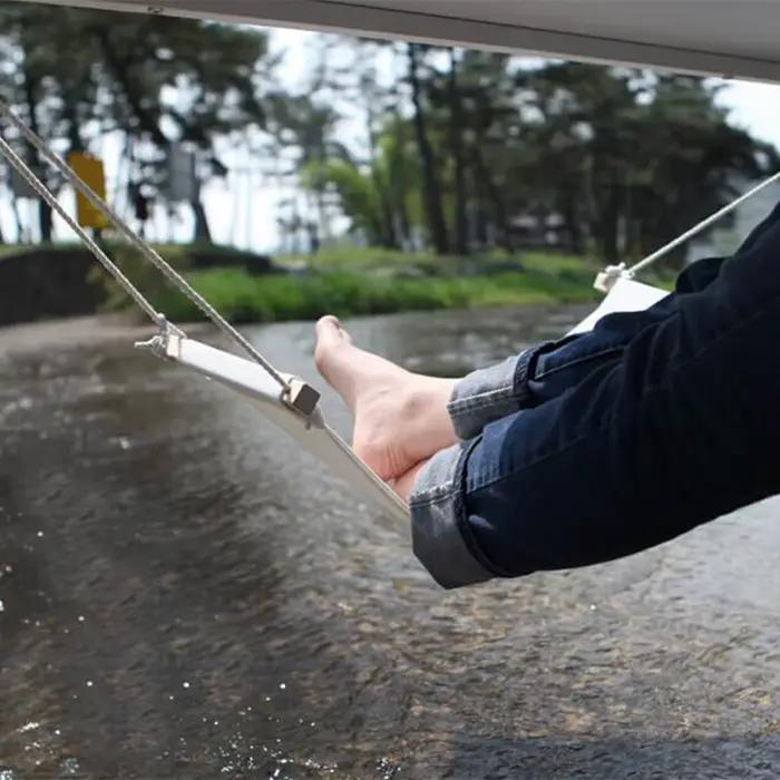 Hamac de pieds portable pour repos décontracté au bureau