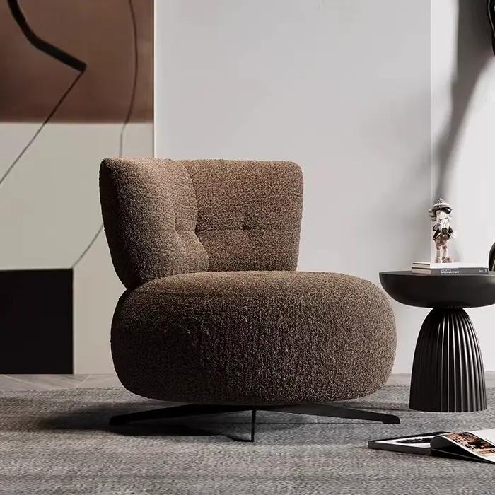 Fauteuil pivotant moderne et minimaliste de luxe