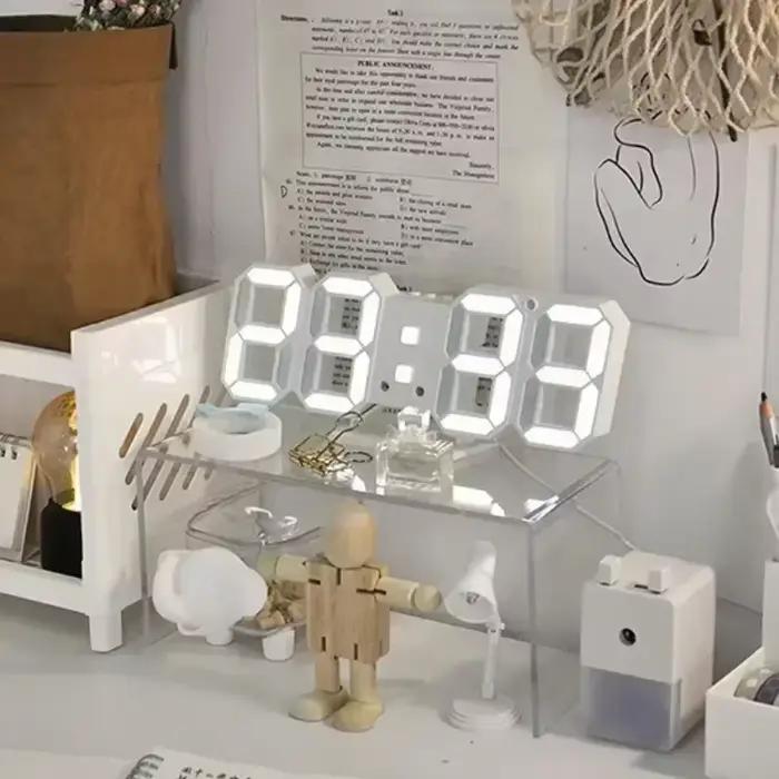 Horloge murale numérique montres de bureau alarme électronique décoration de maison moderne pour décor de chambre intérieur Led horloges de Table salon