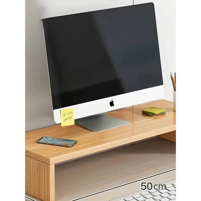 Support de moniteur multifonctionnel étagère de rangement de bureau base de surélévation d'écran d'ordinateur organisateur de bureau pour bureau personnel entreprise et étudiant occasionnels cadeaux
