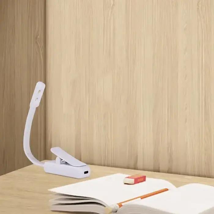 Lampe de Lecture LED Portable et Rechargeable avec Pinces