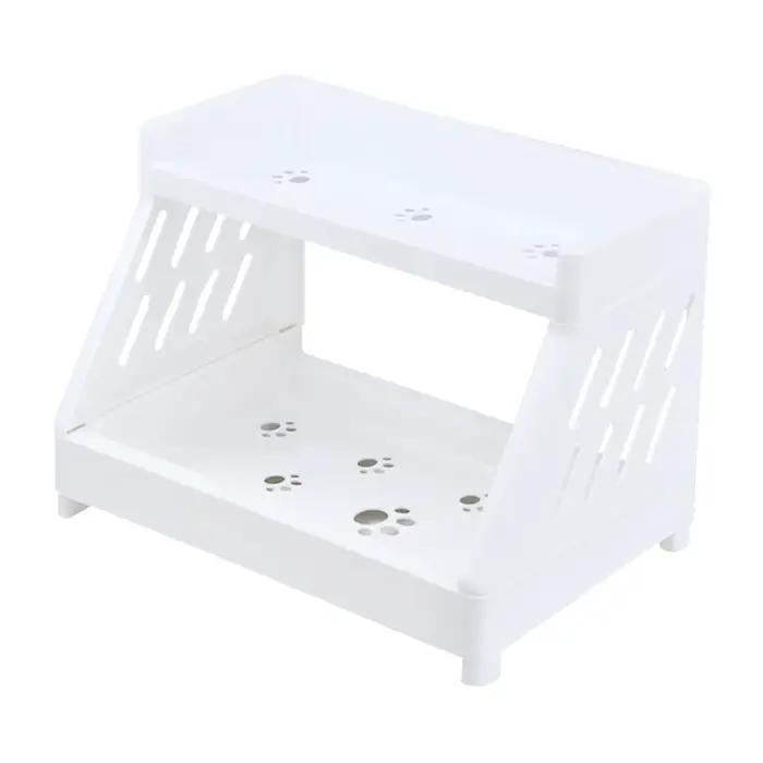 Rack de rangement multicouche en plastique respectueux de l'environnement pour articles divers organisation bureau chambre à coucher occasionnels cadeaux femmes