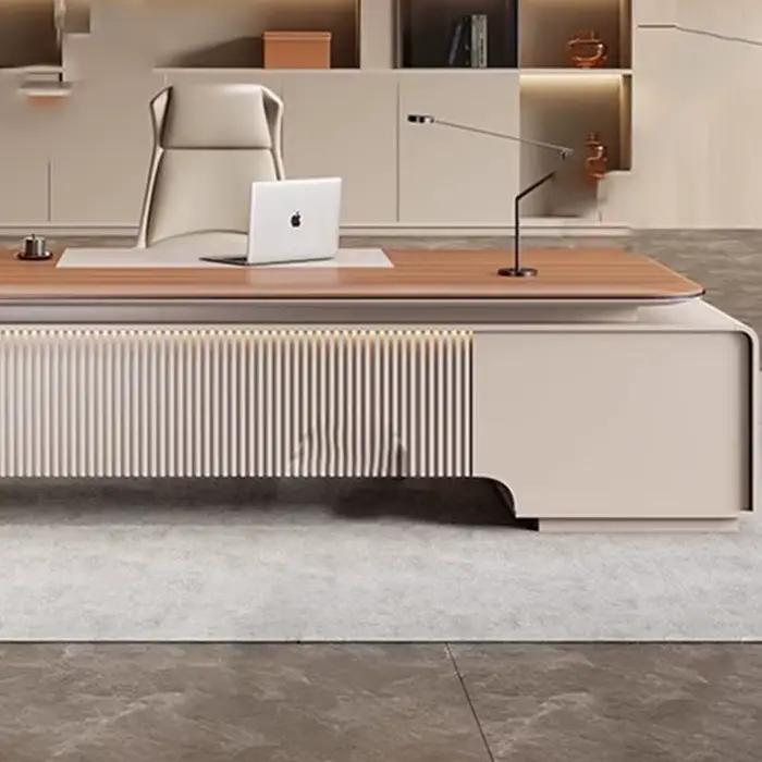 Présentoir artisanat bureau étagères d'ordinateur nordique gain de place design bureau grand long scrivania mobilier de bureau occasionnel professionnel style moderne élégant