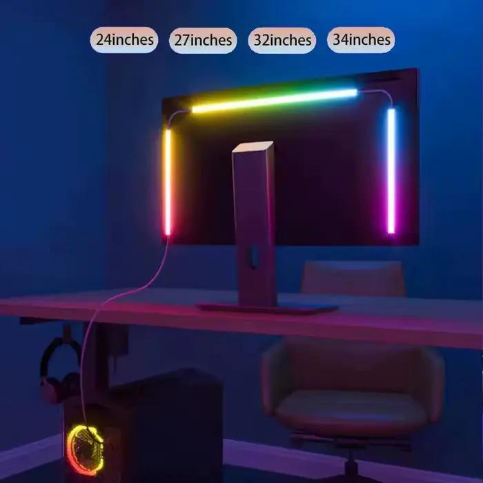 LED bande de jeu lumière ordinateur moniteur rétro-éclairage RGBIC LED