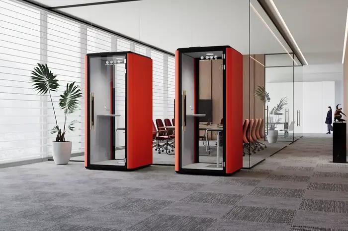 Pod de réunion de confidentialité acoustique avec cadre en aluminium