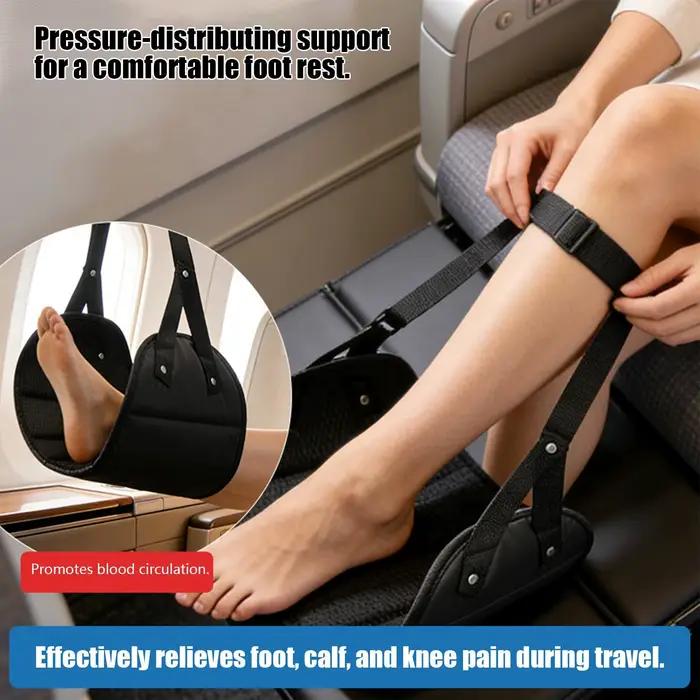 Hamac pour les pieds portable et réglable avec repose-pieds confortable pour avion