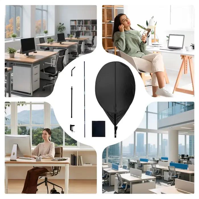 Pare-soleil de bureau réglable anti-reflet pour écran d'ordinateur