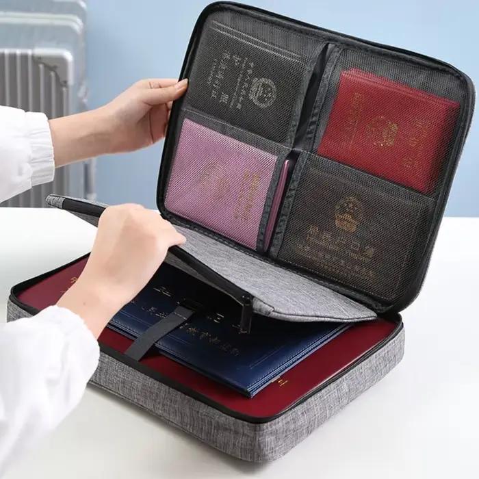 Sac de rangement de documents de bureau Portable