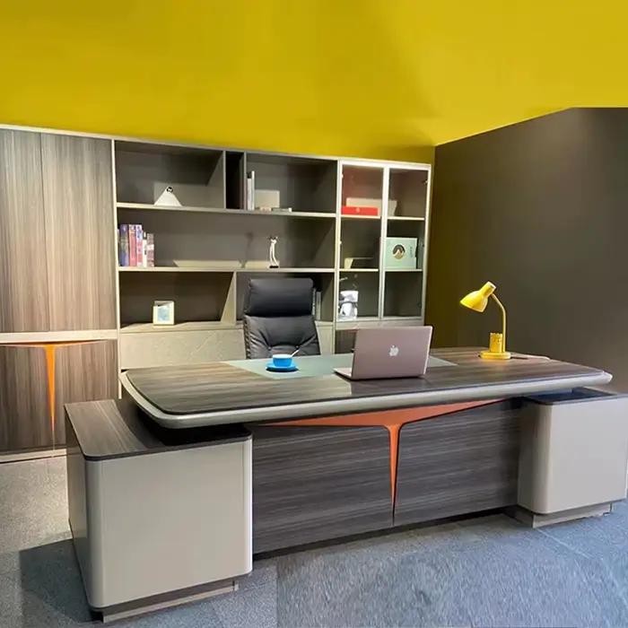 Meubles commerciaux haut de gamme Table de bureau de PDG en forme de L