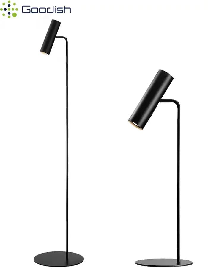 Lampes sur pied LED créatives en métal noir de style médiéval