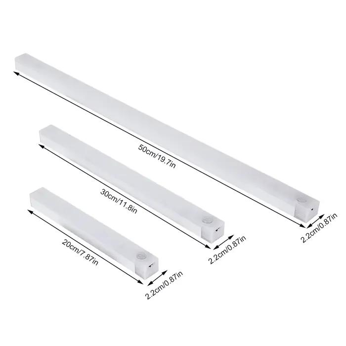 Veilleuse LED avec détecteur de mouvement rechargeable pour escaliers placards allées et barres tubulaires