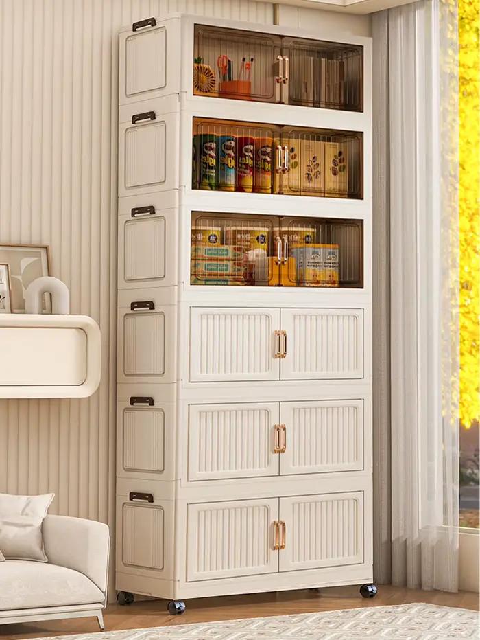 Armoire de rangement multifonctionnelle avec portes doubles