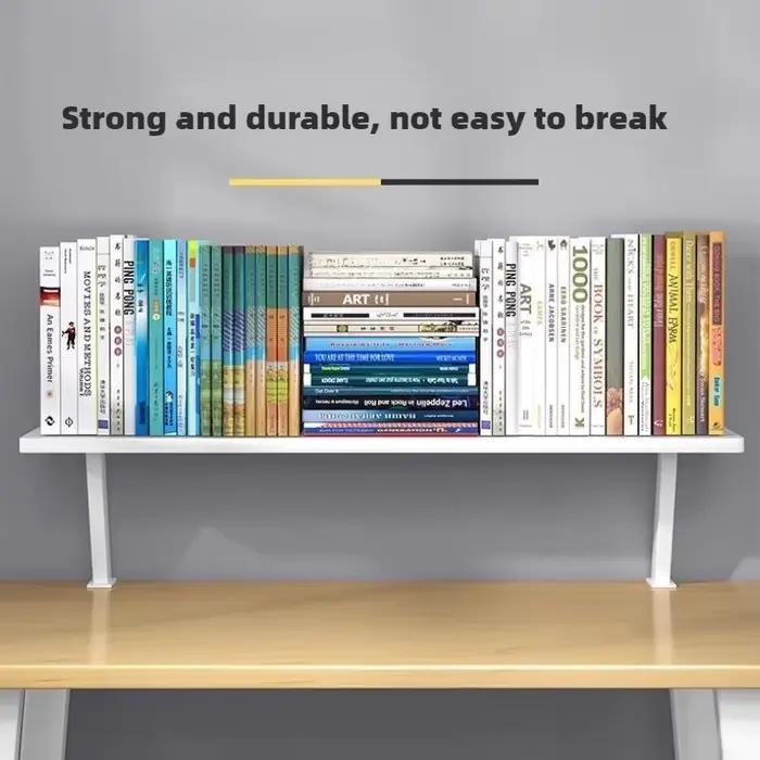 Organisateur de bureau polyvalent avec pince en U en métal – Support de rangement en bois robuste
