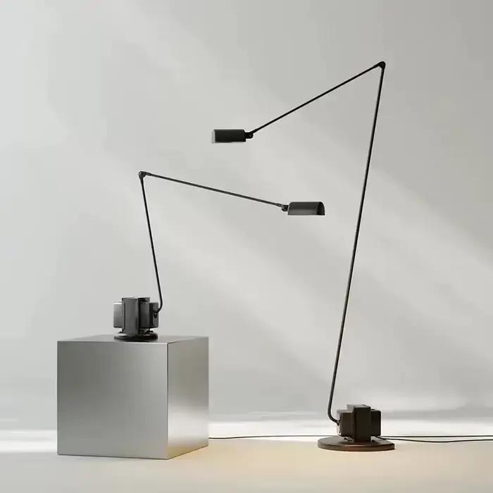 Lampadaire Design italien moderne Style rétro Simple salon étude bras oscillant réglable lampe de Table de lecture décor à la maison LED