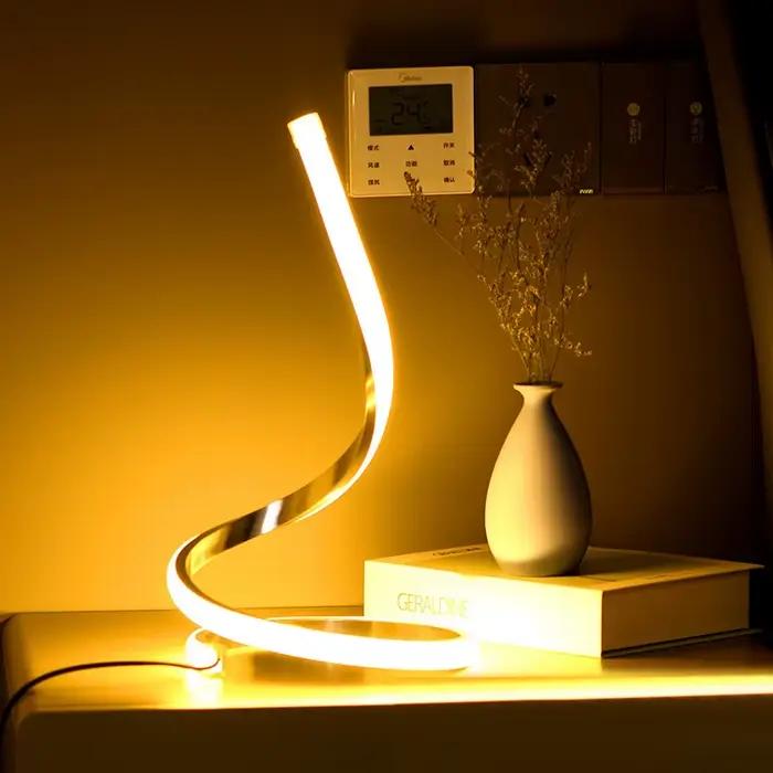 Lampes de Table Led modernes Art acrylique métal lecture