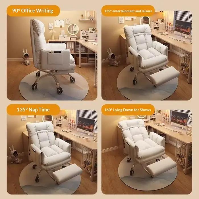 Fauteuil de bureau ergonomique pour personnes assises longtemps, support dos, réduction fatigue, design moderne, facile à entretenir, pour maison ou bureau, idéal pour améliorer la posture et réduire la tension musculaire