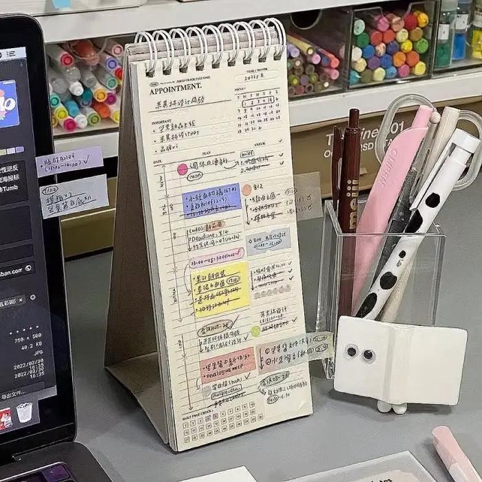 Planificateur de calendrier de bureau vertical