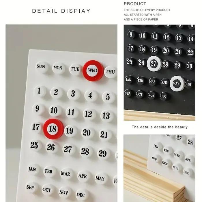 Calendrier de bureau en acrylique