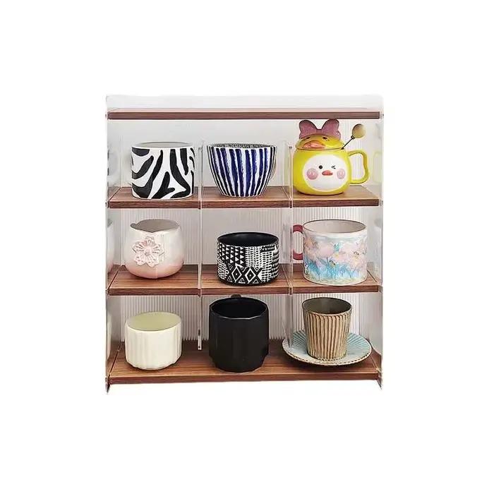 Support de séparation de bureau en verre acrylique nordique