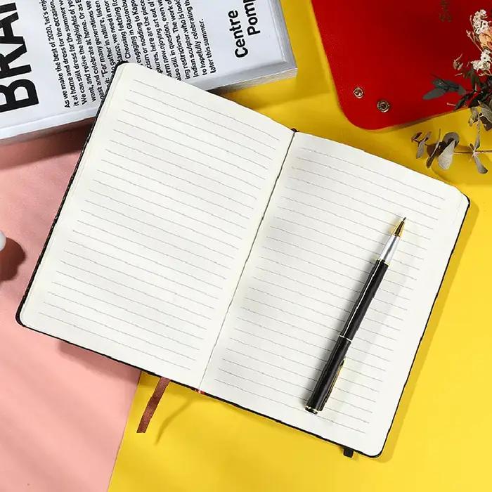 A5 A6 rouge bleu reliure élastique créatif affaires bureau cahier livre étudiant journal bloc-notes