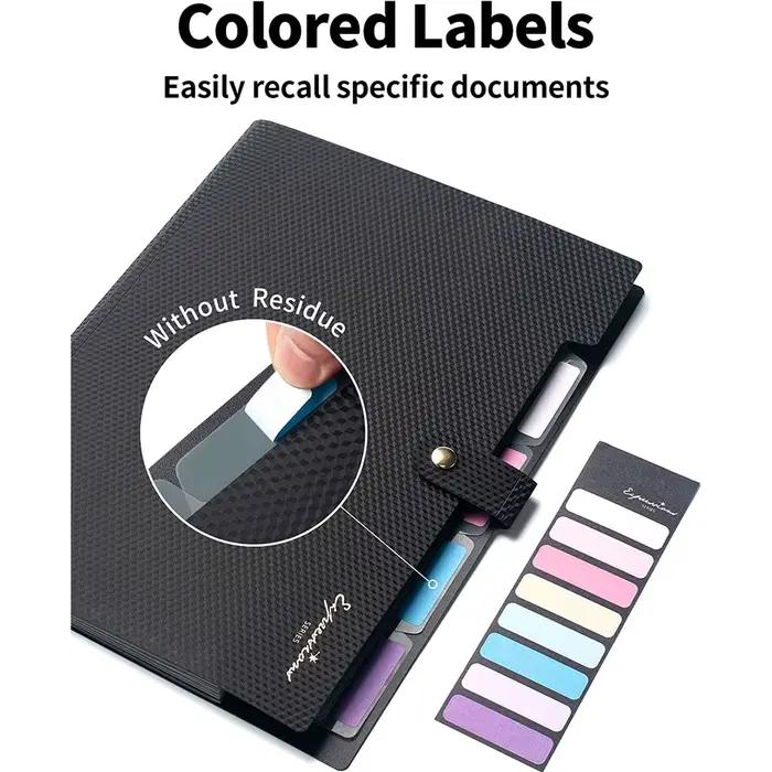Dossier extensible, 5 dossiers de poche pour documents