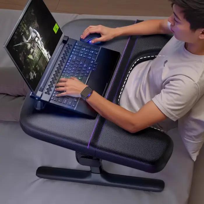 Bureau de lit pliant réglable en hauteur