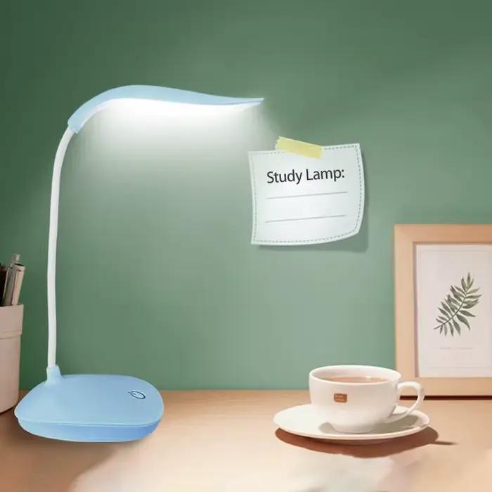 Lampe de bureau LED moderne avec réglage de luminosité tactile pour protection des yeux et éclairage de bureau élégant