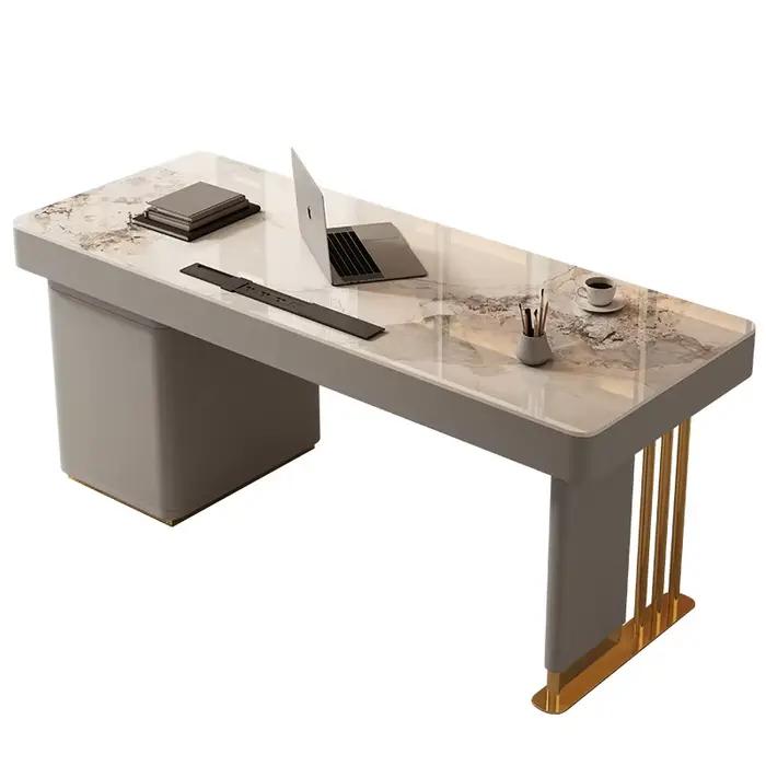 Bureau sur pied Chic, grande Table de bureau de luxe