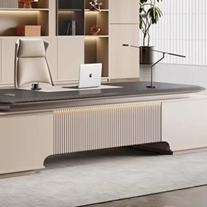 Présentoir artisanat bureau étagères d'ordinateur nordique gain de place design bureau grand long scrivania mobilier de bureau occasionnel professionnel style moderne élégant