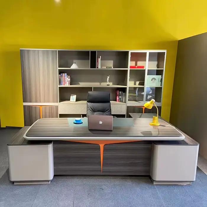 Meubles commerciaux haut de gamme Table de bureau de PDG en forme de L