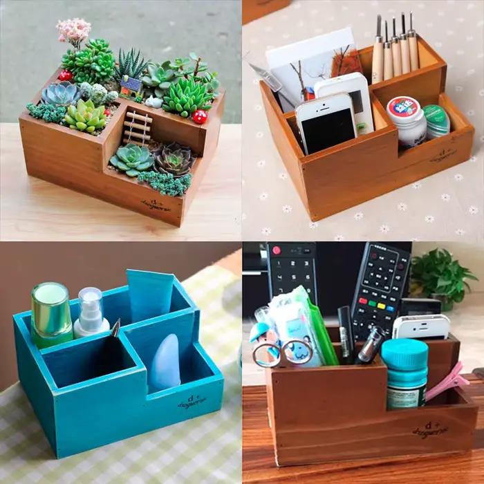 Boite de rangement de bureau en bois vintage multifonctionnelle cloison solaire style chinois traditionnel pour home storage et organisation divers occasions speciales