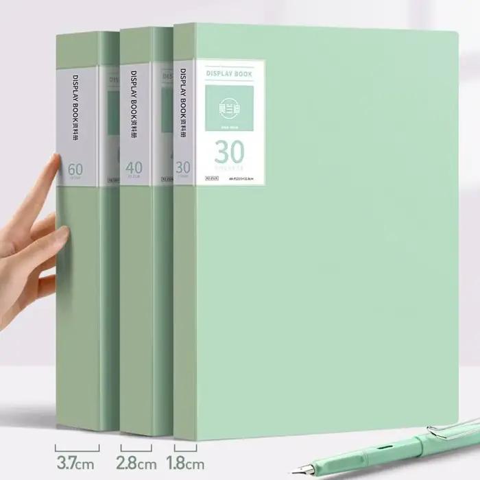 Rangement de bureau A4 organisateur de fichiers multifonctionnel couleur Morandi A4 dossier de papier étanche grande capacité porte-documents