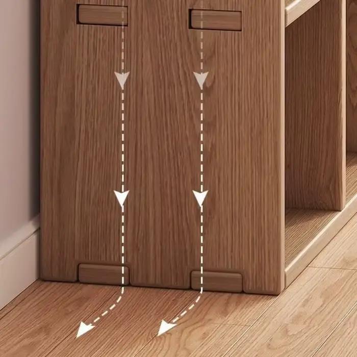 Supports de rangement sur pied en bois massif
