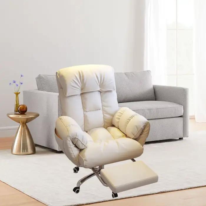Chaise de bureau de direction pivotante et inclinable avec support rembourré pour personnes de grande taille confortable et élégante à offrir pour bureau professionnel ou personnel gaming