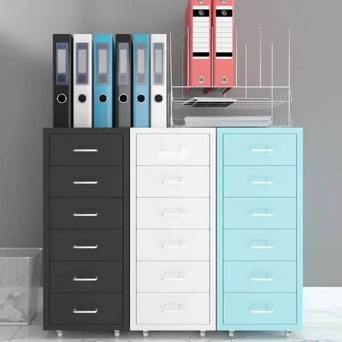 Armoires de Rangement Mobiles Multicouches avec Roues pour le Bureau et la Maison