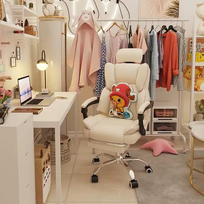 Chaise de jeu ergonomique rose pour chambre à coucher, fauteuil joueur, café internet, course, bureau, ordinateur, lol la chaise dieu occasion spéciale gaming