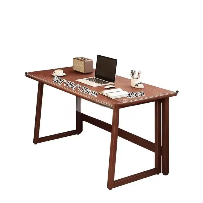 Bureau pliant mural rectangulaire bois simple modern style pour chambre de location étudiant studio economiser espace organiser travail élégant