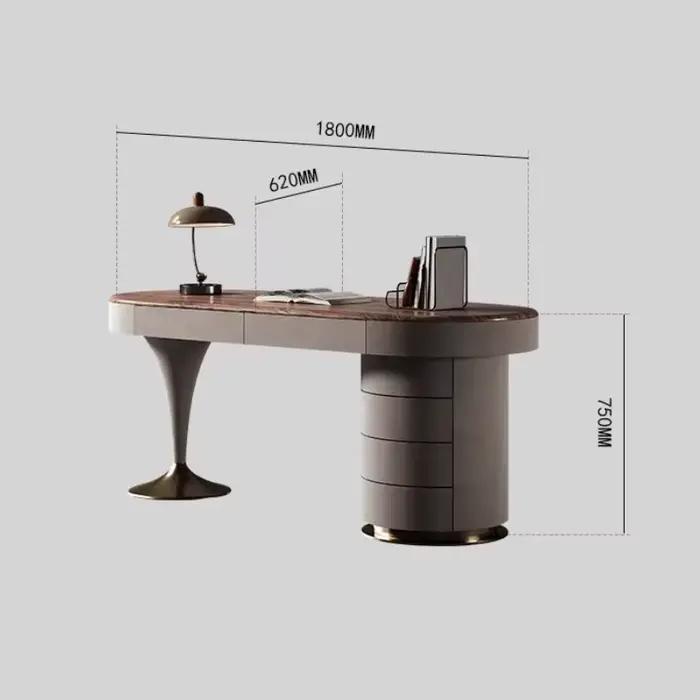 Bureau moderne en noyer noir de luxe élégant pour bureau à domicile occasions spéciales femmes hommes装饰去掉后的内容,保持中文意思不变。