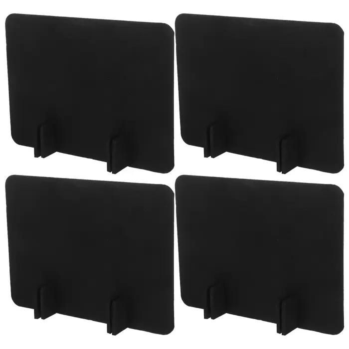Lot de 4 panneaux de séparation de bureau en feutre 40x30cm