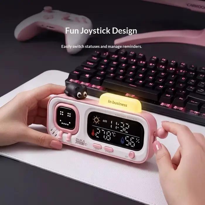 Horloge intelligente de bureau Xiaomi DUKA MOODA avec affichage de la température et de l'humidité