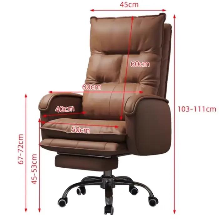 Chaise de bureau luxueuse vintage moderne avec réglage de hauteur et design unique pour bureau et maison
