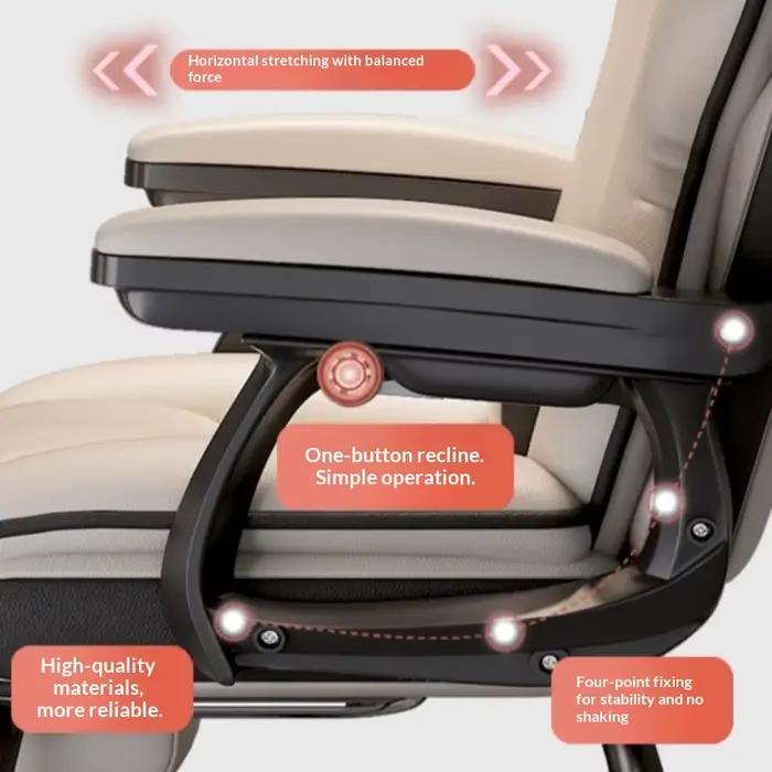 Chaise d'ordinateur en forme d'arc pour bureau confortable et soutien dos occasions spéciales gamer professionnel étudiant